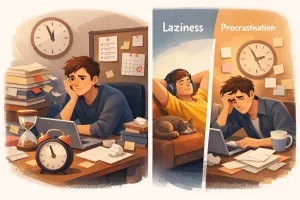 تفاوت اهمال کاری و تنبلی