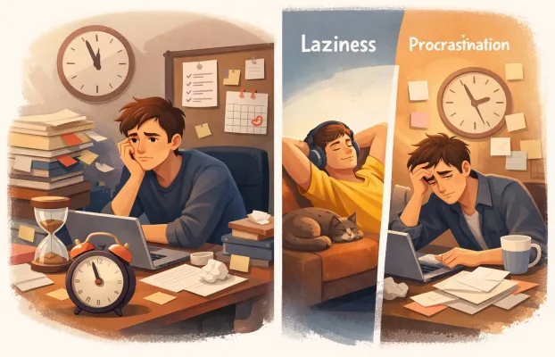 فرق تنبلی و اهمال‌کاری چیست؟ | تست تشخیص + درمان علمی