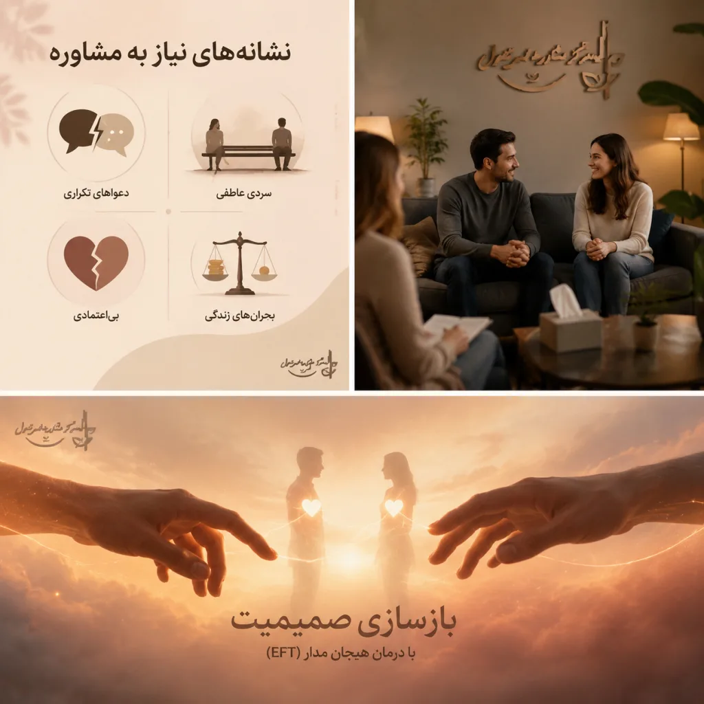 راهنمای جامع زوج درمانی: از تشخیص مشکل تا انتخاب بهترین درمانگر