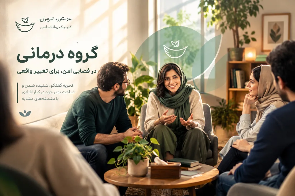گروه درمانی در تهران | رواندرمانی گروهی در کلینیک حس تحول